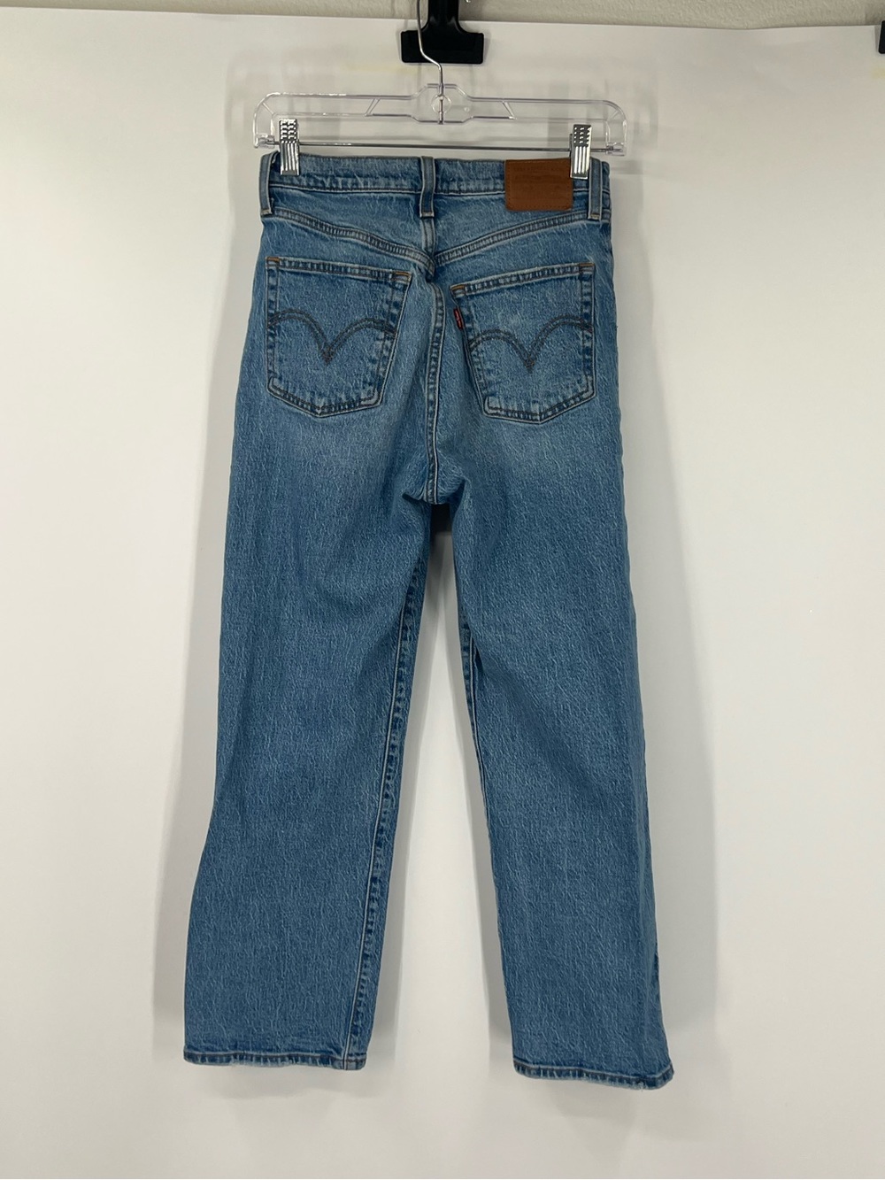 Levi’s Ribcage Straight Ankle Jeans Button Fly High Rise - Picture 5 of 8